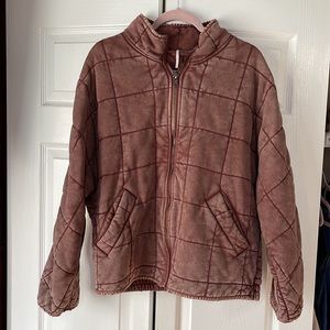 Free People Quilted Dolman Jacket